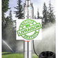 Stainless steel submersible pump for irrigation and water supply.