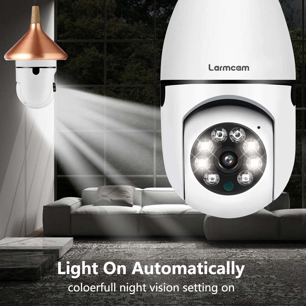 Larmcam Caméra 3MP E27 - La solution intelligente pour la vidéosurveillance à domicile