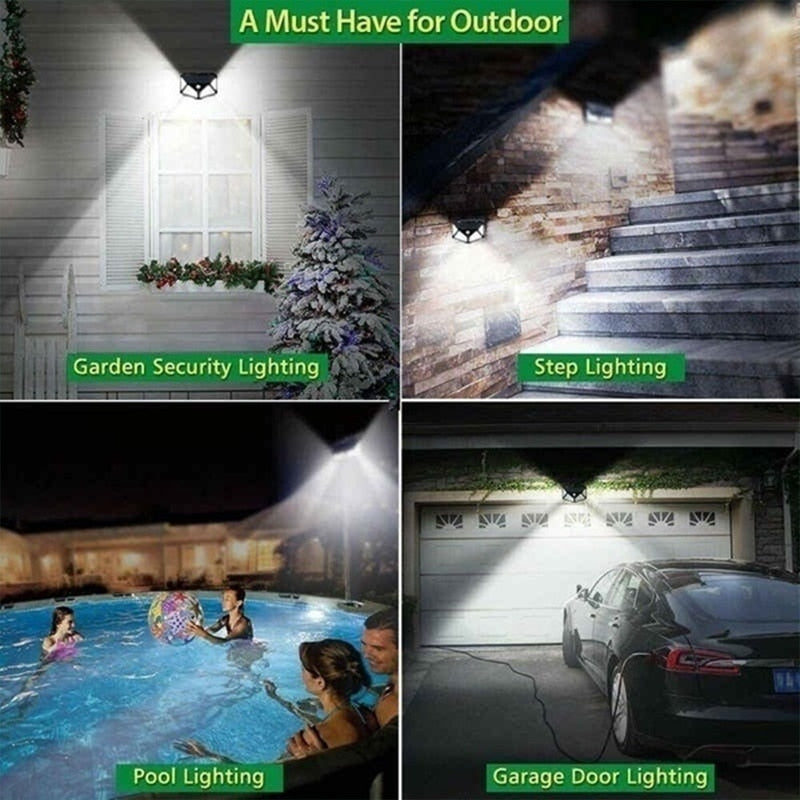 LED Solar Lights with PIR Motion Sensor - 1/2/4/6 pieces with 30/100 LEDs