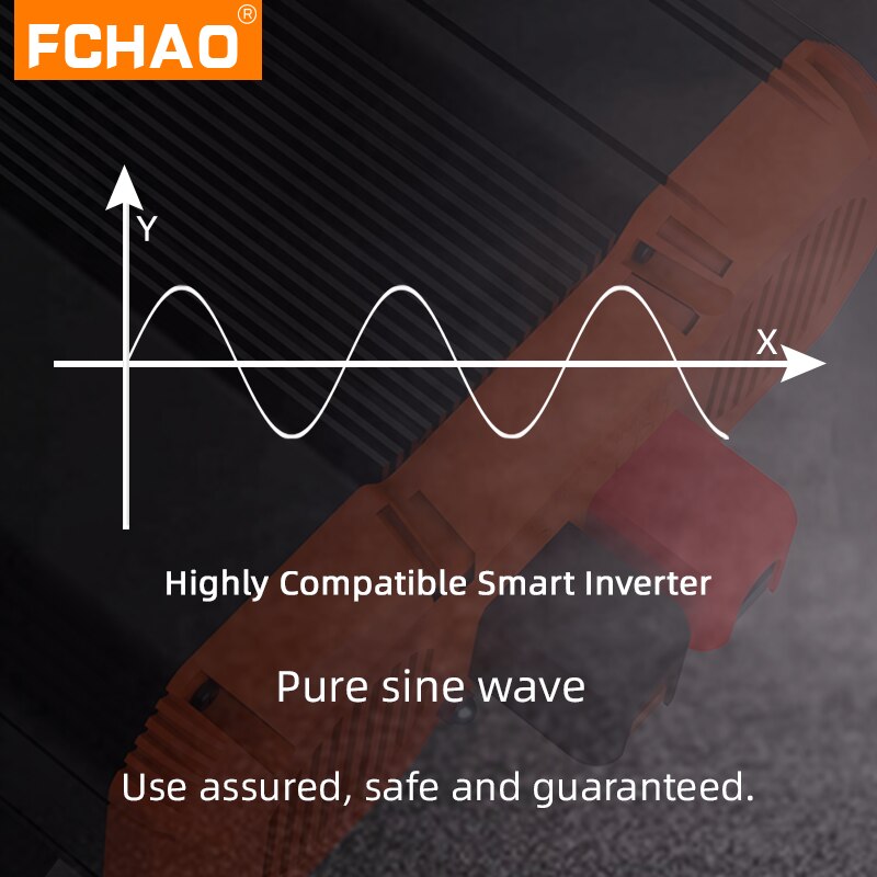 FCHAO 3000W DC to AC inverter for solar panels with pure sine wave