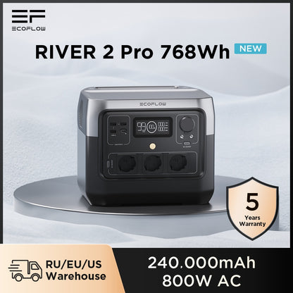 Ecoflow River 2 Pro: Portable power station for camping and home - LiFePO4 battery and solar generator